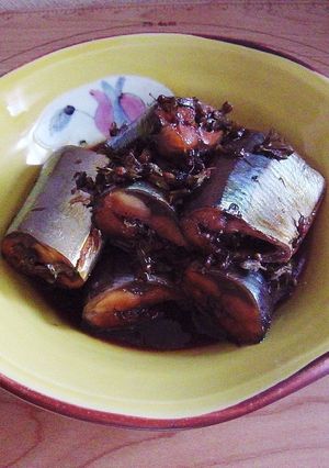 さっぱり♪簡単　秋刀魚の紫蘇の実煮-レシピのメイン写真