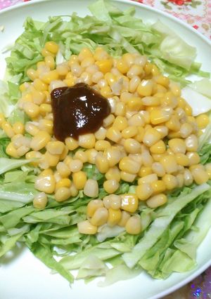 キャベツコーン味噌サラダ-レシピのメイン写真
