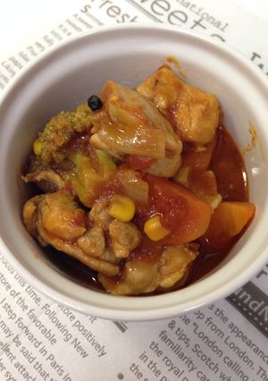 チキンのトマト煮込み-レシピのメイン写真