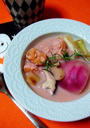 赤カブの桃色スープ♡ハロウィン！-レシピのメイン写真
