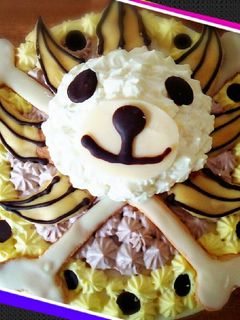 ワンピースサニー号のケーキ-レシピのメイン写真
