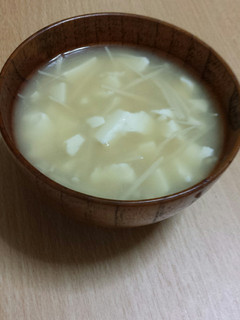 くずし豆腐とえのきのお味噌汁-レシピのメイン写真