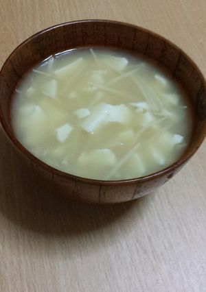 くずし豆腐とえのきのお味噌汁-レシピのメイン写真
