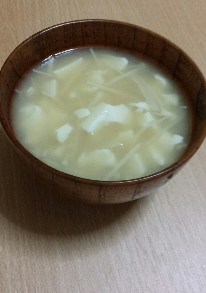 くずし豆腐とえのきのお味噌汁-レシピのメイン写真