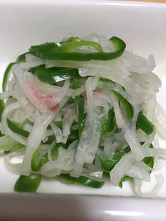 大根とピーマンの簡単酢の物☆-レシピのメイン写真