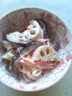 レンコンと椎茸のレンチンサラダ♪-レシピのメイン写真