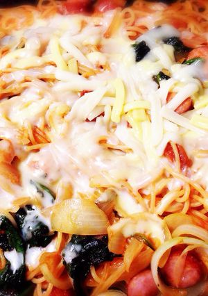 パーティに＊ホットプレートナポリタン-レシピのメイン写真