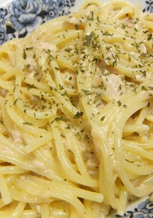 フライパンひとつでツナマヨエッグパスタ-レシピのメイン写真