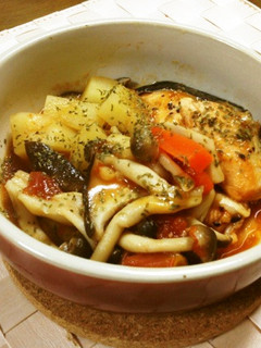 サーモンのトマト煮-レシピのメイン写真