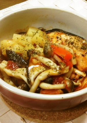 サーモンのトマト煮-レシピのメイン写真