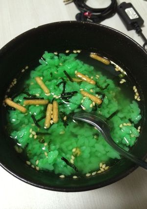 緑米のお茶漬け-レシピのメイン写真