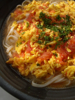 トマトうどん-レシピのメイン写真