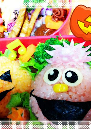 キャラ弁☆モッピー☆ハロウィン★-レシピのメイン写真