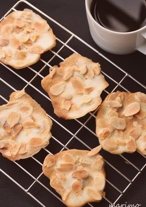フライパンで★アーモンドチュイルクッキー-レシピのメイン写真