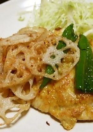 カレーピカタ素揚げ野菜添え-レシピのメイン写真
