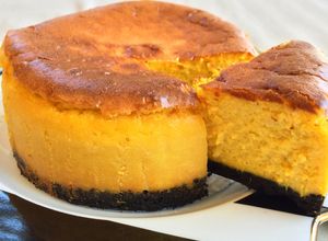 ハロウィン♡簡単濃厚かぼちゃチーズケーキ-レシピのメイン写真