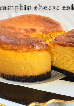 ハロウィン♡簡単濃厚かぼちゃチーズケーキ-レシピのメイン写真
