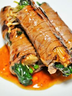 ほうれん草の肉巻煮-レシピのメイン写真