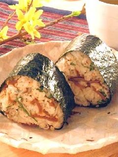 佃煮生姜でおにぎり~しそ風味~-レシピのメイン写真