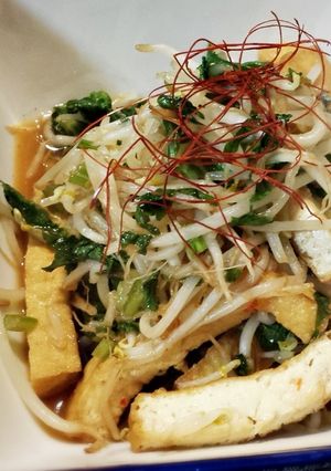 セロリの葉＆厚揚げもやしとスイチリ炒め-レシピのメイン写真