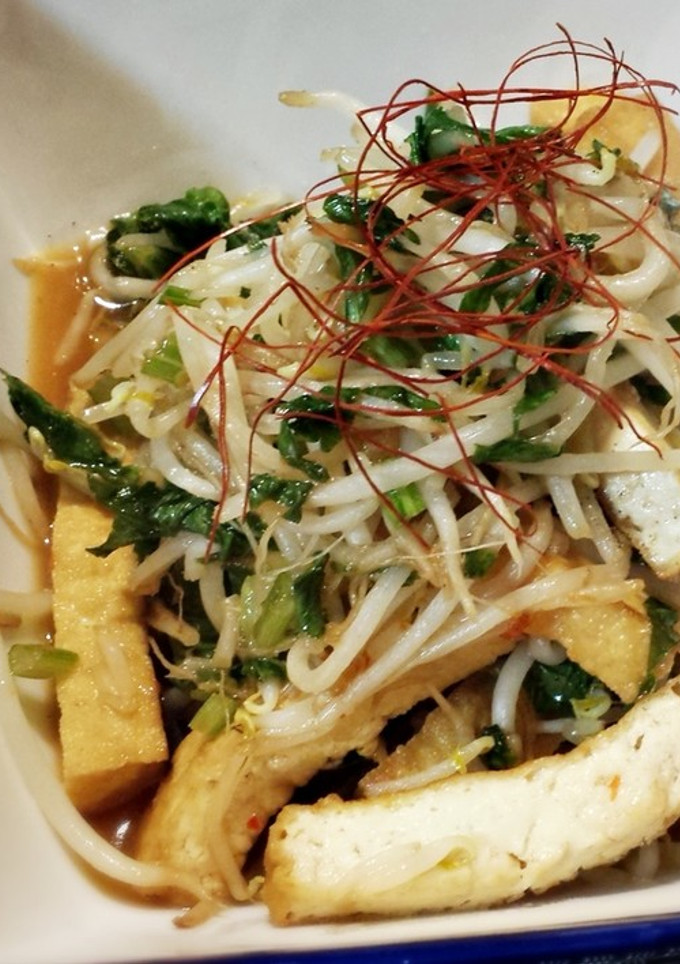 セロリの葉＆厚揚げもやしとスイチリ炒め-レシピのメイン写真