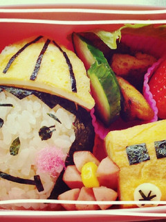 キャラ弁? 幼稚園ガンバレお弁当♪-レシピのメイン写真
