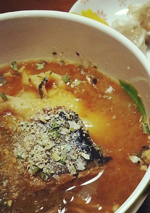 楽ちんお夜食♪サバ缶の味噌煮込みスープ-レシピのメイン写真