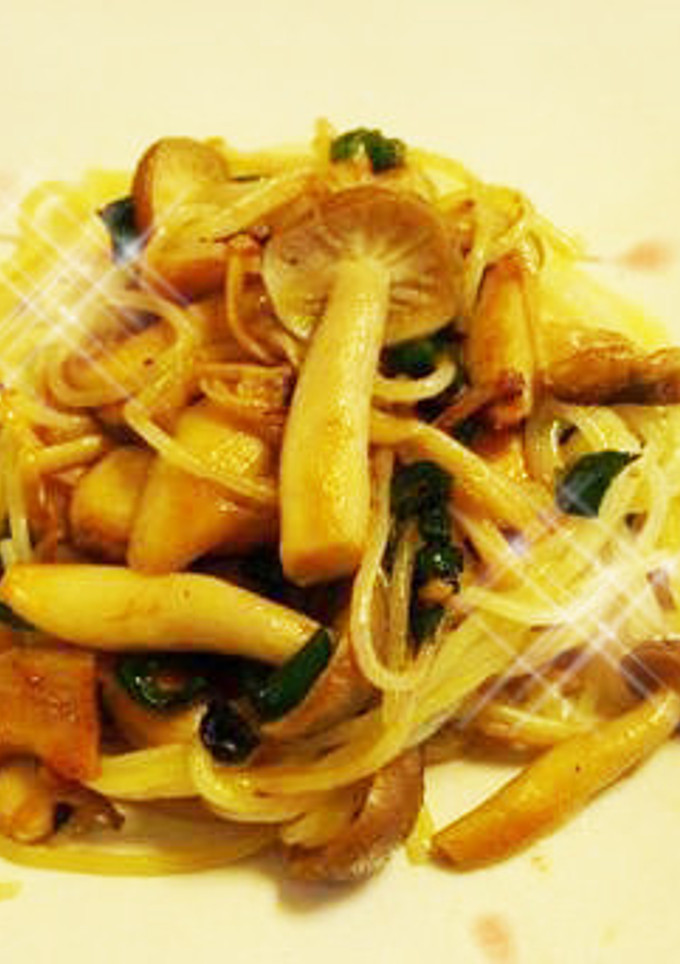 ピーマンときのこの和風パスタ-レシピのメイン写真