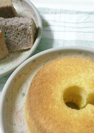 かぼちゃと紫芋のミニシフォンケーキ-レシピのメイン写真