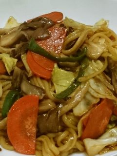 手作り焼き肉のたれで焼きそば♪-レシピのメイン写真
