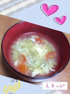 ナスと卵スープ。ナスの大量消費に☆-レシピのメイン写真
