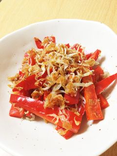 赤万願寺のしらすおかか和え-レシピのメイン写真