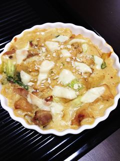 鶏とキノコの豆乳グラタンに隠し味噌♪-レシピのメイン写真