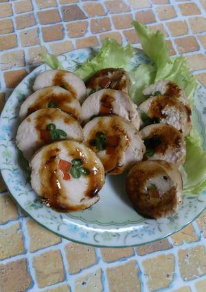 やわらか照り焼きチキンロール-レシピのメイン写真