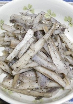 蓮根のきんぴら風ゴマ塩炒め-レシピのメイン写真