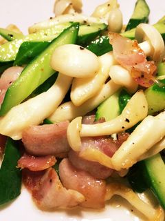 きゅうりとキノコの中華炒め-レシピのメイン写真