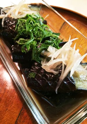 シソとミョウガで♡茄子の煮浸し-レシピのメイン写真