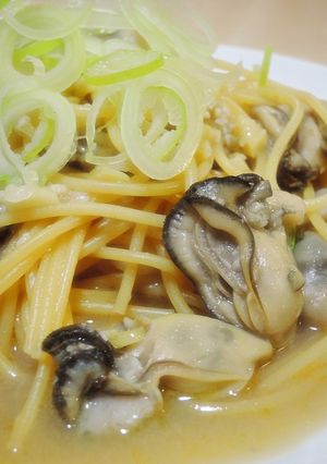 絶品★牡蠣の和風塩麹スパゲッティ♪-レシピのメイン写真