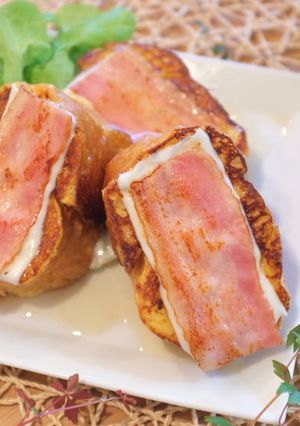 ベーコンとチーズのフレンチトースト♪-レシピのメイン写真