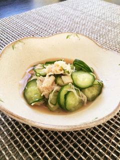 ☆小ネタ☆きゅうりとホタテの酢の物-レシピのメイン写真