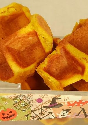 ハッピーハロウィン・パンプキンワッフル-レシピのメイン写真