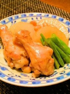 時短☆大根と鶏手羽元の照煮-レシピのメイン写真