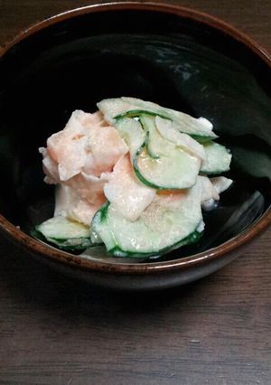 朝ごはん♪おつまみ♪大根サラダマヨ明太子-レシピのメイン写真