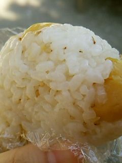 秋の行楽弁当に♡栗ご飯でおにぎり-レシピのメイン写真