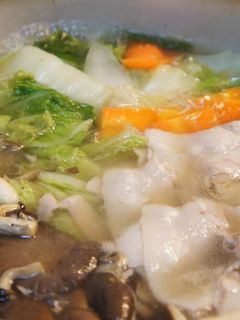 豚バラ肉と平茸の柚子こしょう鍋-レシピのメイン写真
