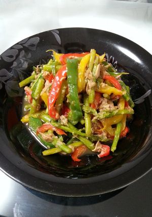 ツナとカラフル野菜の甘辛炒め☆-レシピのメイン写真