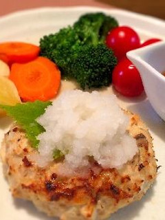 キノコ入り和風ハンバーグ-レシピのメイン写真