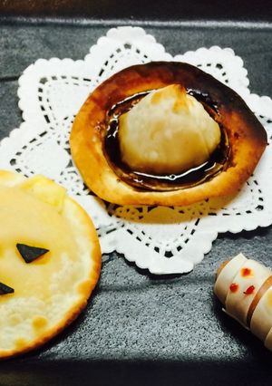 ハロウィン☆餃子の皮でかぼちゃパイ風-レシピのメイン写真