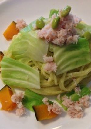 枝豆とカニのパスタ-レシピのメイン写真