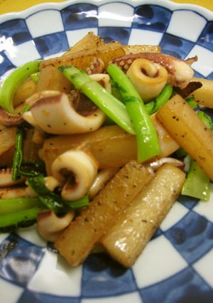 大根とするめいかのバター醤油炒め-レシピのメイン写真